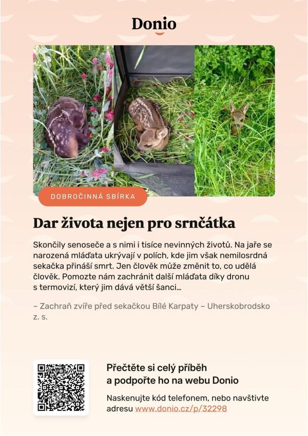 Dar života nejen pro srnčátka