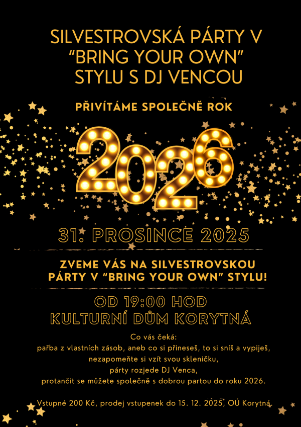 Silvestr v “bring your own” stylu!