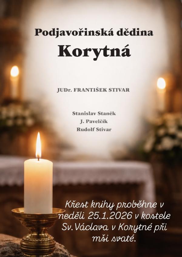 Křest knihy Podjavořinská dědina Korytná