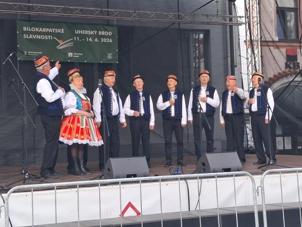 Mužský sbor reprezentoval Korytnou na Bílokarpatských slavnostech