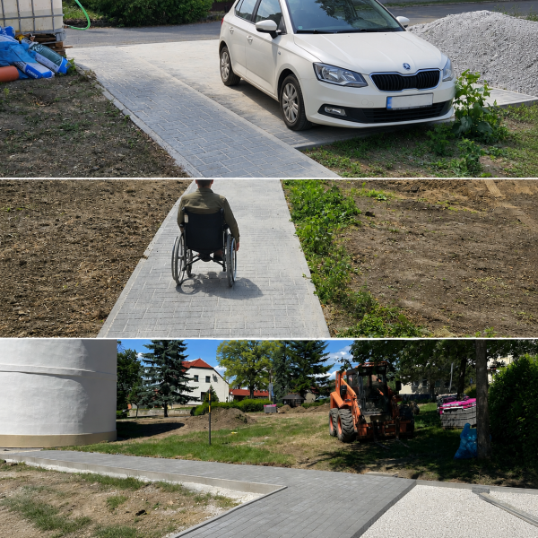 Zadní část okolí kostela