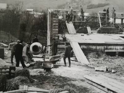 historie, stavba sportovní haly (7)